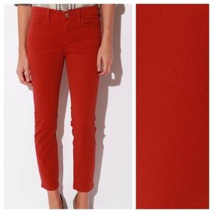 BDG Grazer Cigarette Skinny Rust Orange Jeans 28